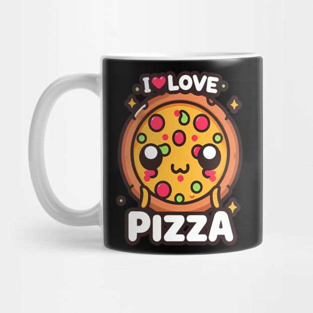 I LOVE PIZZA by T-Shirt Paradise